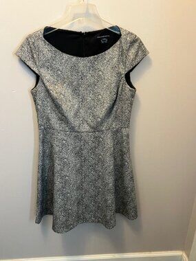 Women's French Connection Cap Sleeve Elegant Dress. Size 10, Gray, Ex Cond!